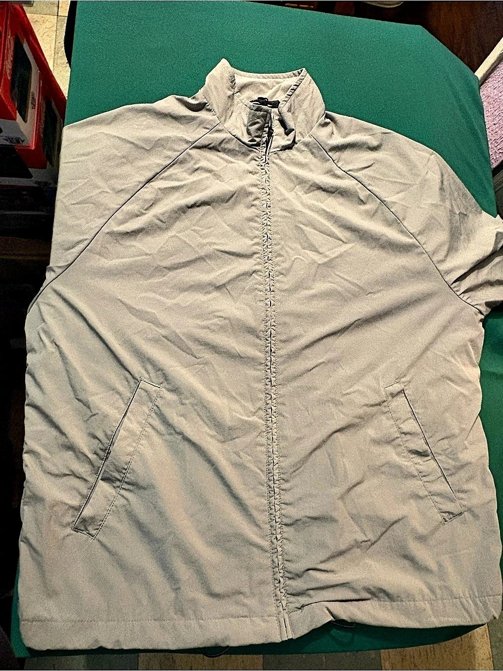 Zara Lightweight Utility Jacket Gray Large Like New